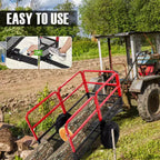 Wózek, Ogród, Ciężarówka z wysypem, Pojemność 1500 lb, 22 stopy sześcienne, Wytrzymała stalowa przyczepa ATV z 2 kołami, Wózek do kosiarki ogrodowej do ciągnika, ATV, UTV
