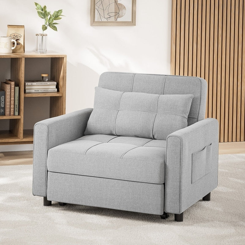 Wielofunkcyjna sofa 3 w 1 z funkcją spania, rozkładany fotel, składane łóżko do salonu
