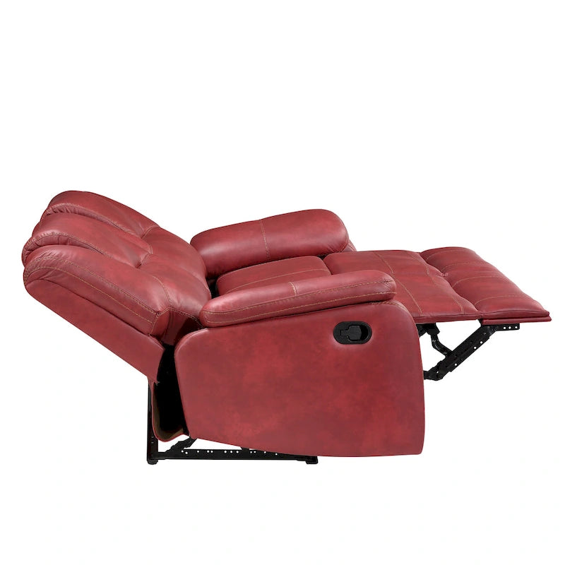 Dwuosobowa sofa rozkładana ręcznie Steve Silver Kameryn ze skóry ekologicznej