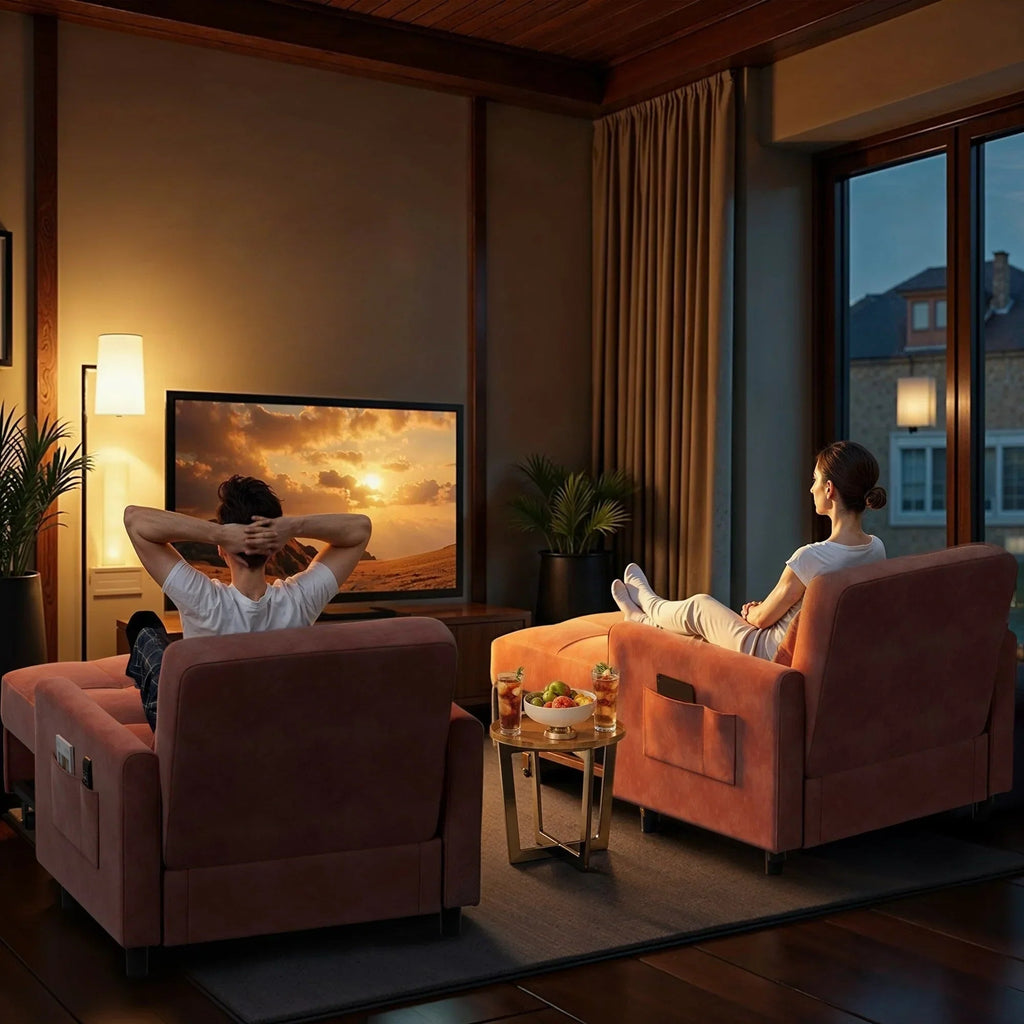 Wielofunkcyjna sofa 3 w 1 z funkcją spania, rozkładany fotel, składane łóżko do salonu
