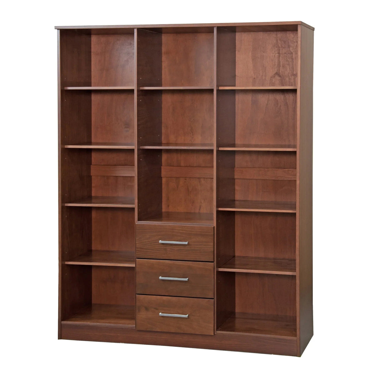 Palace Imports 100% szafa trzydrzwiowa Cosmo z litego drewna, z drzwiami z litego drewna lub lustrzanymi