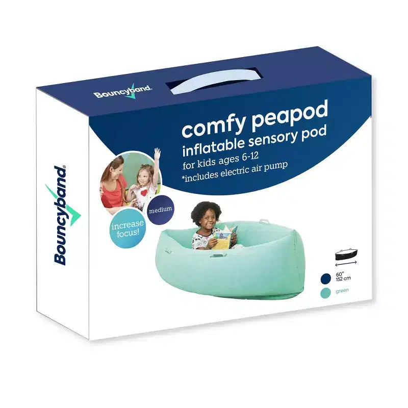 Bouncyband Comfy Hugging Peapod Namiot sensoryczny, 60, Wiek 6-12 do 3-51 cm wzrostu, Zielony
