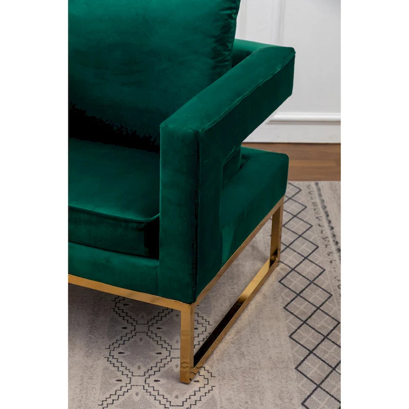 Nowoczesny tapicerowany fotel akcentowy Roundhill Furniture Lenola