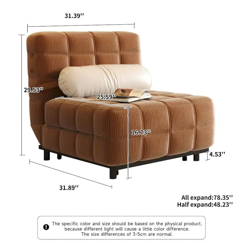 JASIWAY Rozkładana sofa i fotel do spania
