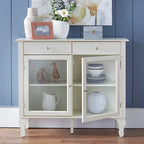 Komoda/buffet Copper Grove Rawdon z przeszklonym frontem