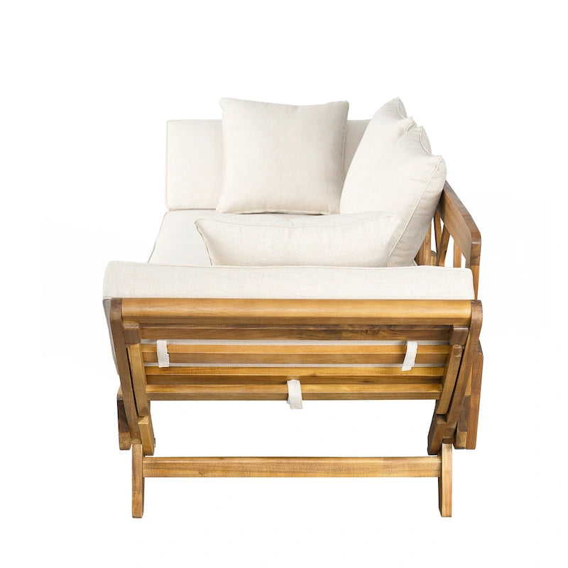 Sofa wypoczynkowa typu daybed na taras zewnętrzny