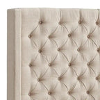 Wezgłowie Naples typu wingback z guzikami, tylko od iNSPIRE Q Artisan