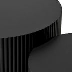 Zestaw 3 wsuwanych stolików kawowych Wave Stripe