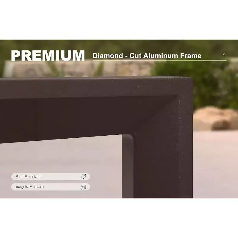 PURPLE LEAF Zestaw jadalniany na zewnątrz Zestaw luksusowych mebli tarasowych z aluminium Stół i krzesła z grubymi, zdejmowanymi poduszkami