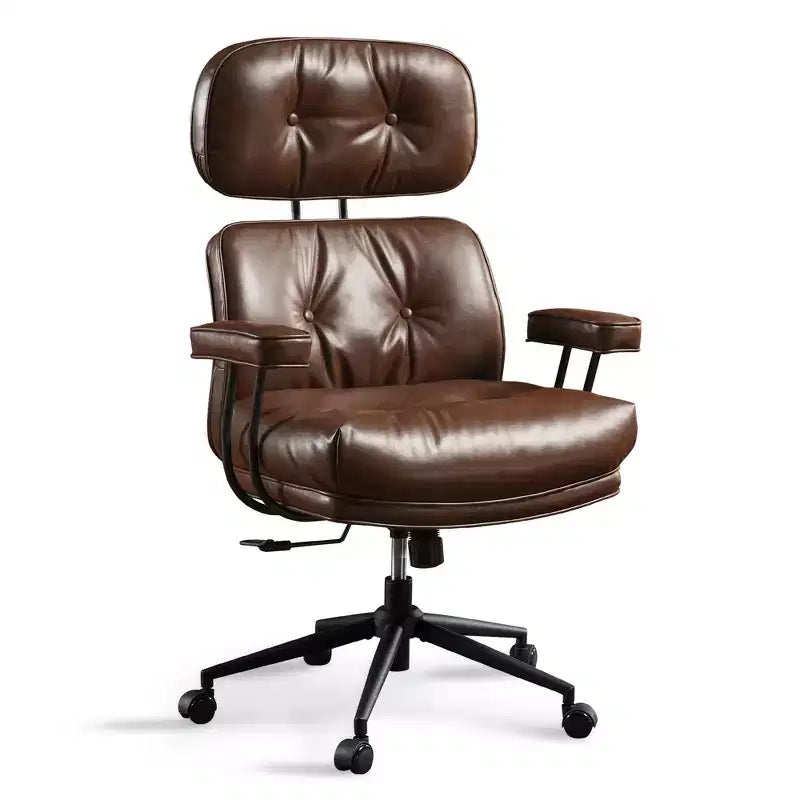 HOMLUX Wysokie krzesło biurowe z funkcją odchylania, ergonomiczne krzesło biurkowe z wygodnym podparciem lędźwi i karku