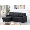 Tapicerowana rozkładana sofa narożna z narożnikiem