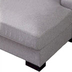 Nowoczesna sofa z funkcją spania typu chaise longue w stylu mid-century, o powiększonych wymiarach, z poduszką