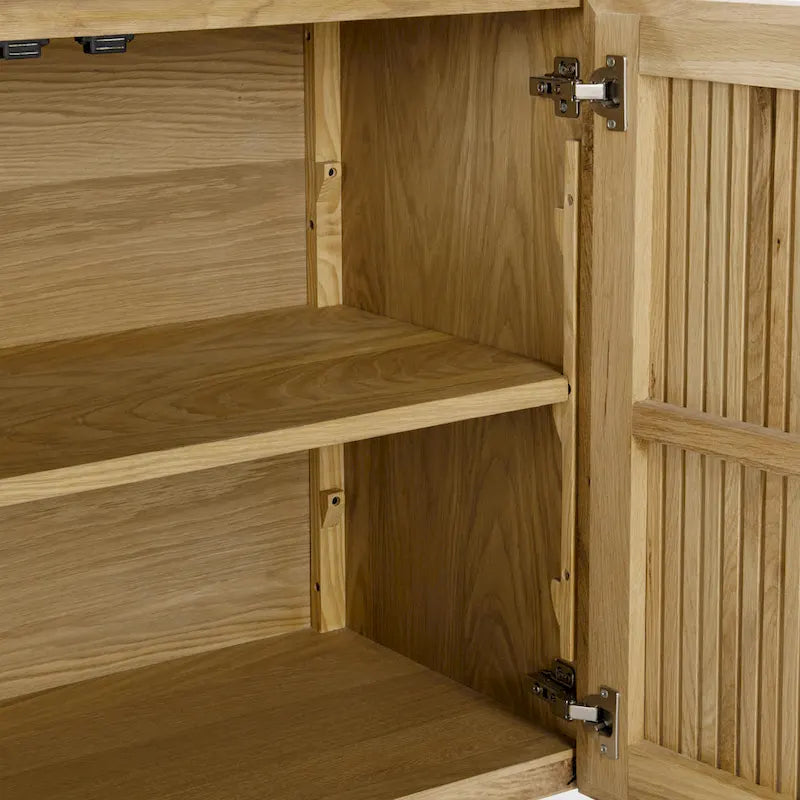 Klasyczna komoda bufetowa Classic Home Roya z forniru dębowego