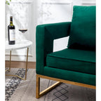 Nowoczesny tapicerowany fotel akcentowy Roundhill Furniture Lenola