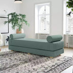 Leżanka / Rozkładana sofa dwuosobowa – mikrowelur