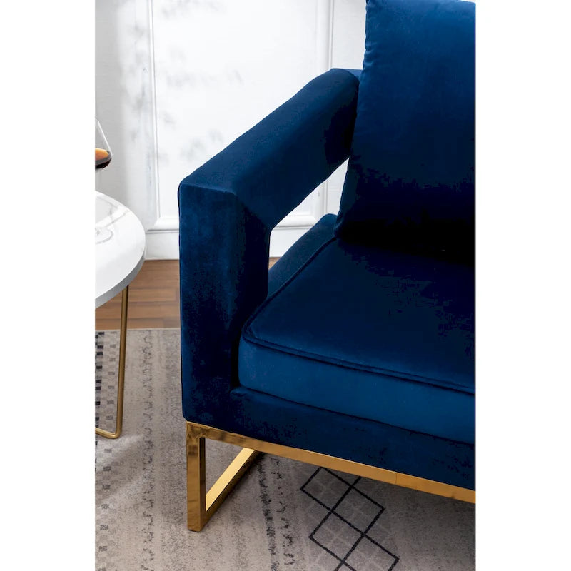 Nowoczesny tapicerowany fotel akcentowy Roundhill Furniture Lenola