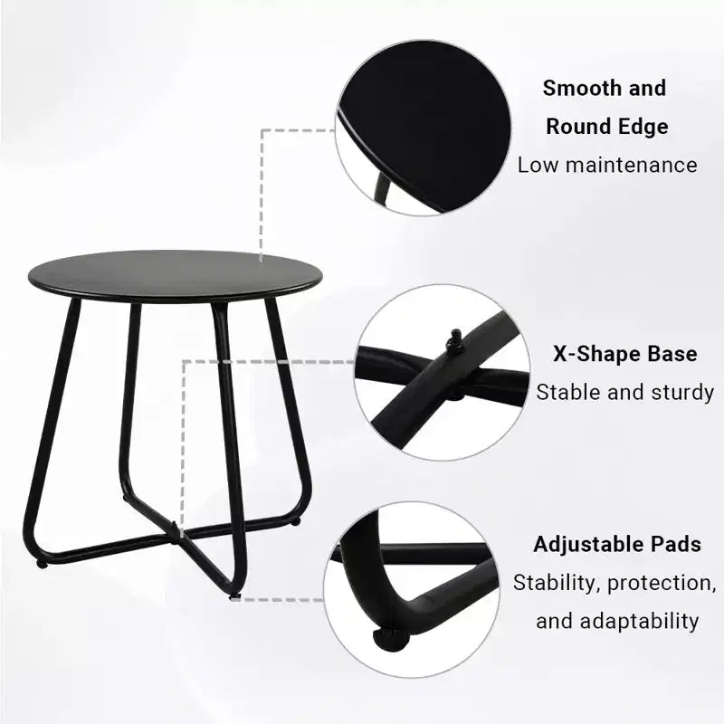 GRANDPATIO 5-częściowy zestaw mebli ogrodowych z technorattanu z dwuosobową sofą