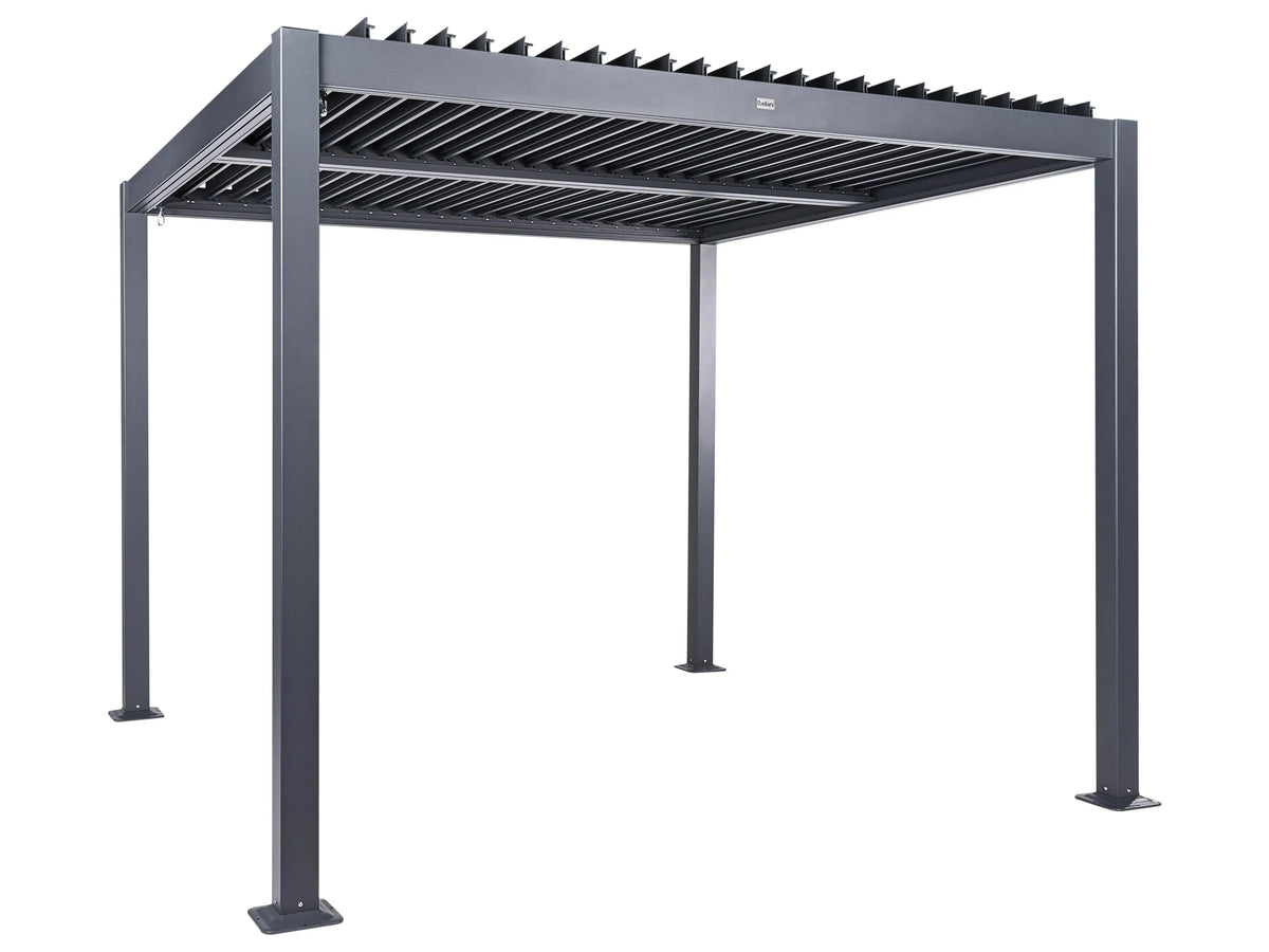 Gazebo metalowe 296 cm 296 cm czarne