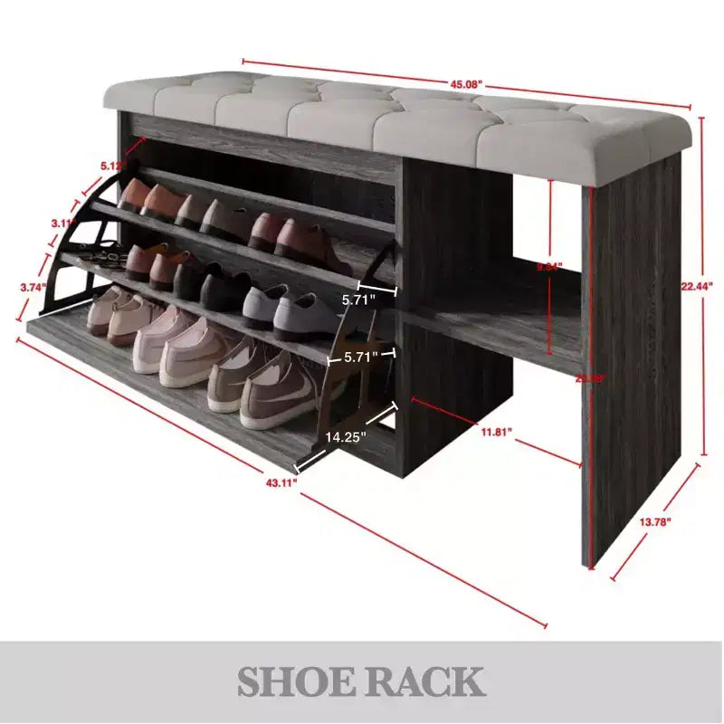 Ławka na buty z miejscem do przechowywania ChaletPosh