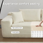 Nowoczesna tapicerowana sofa typu chaise longue z poduszkami do salonu