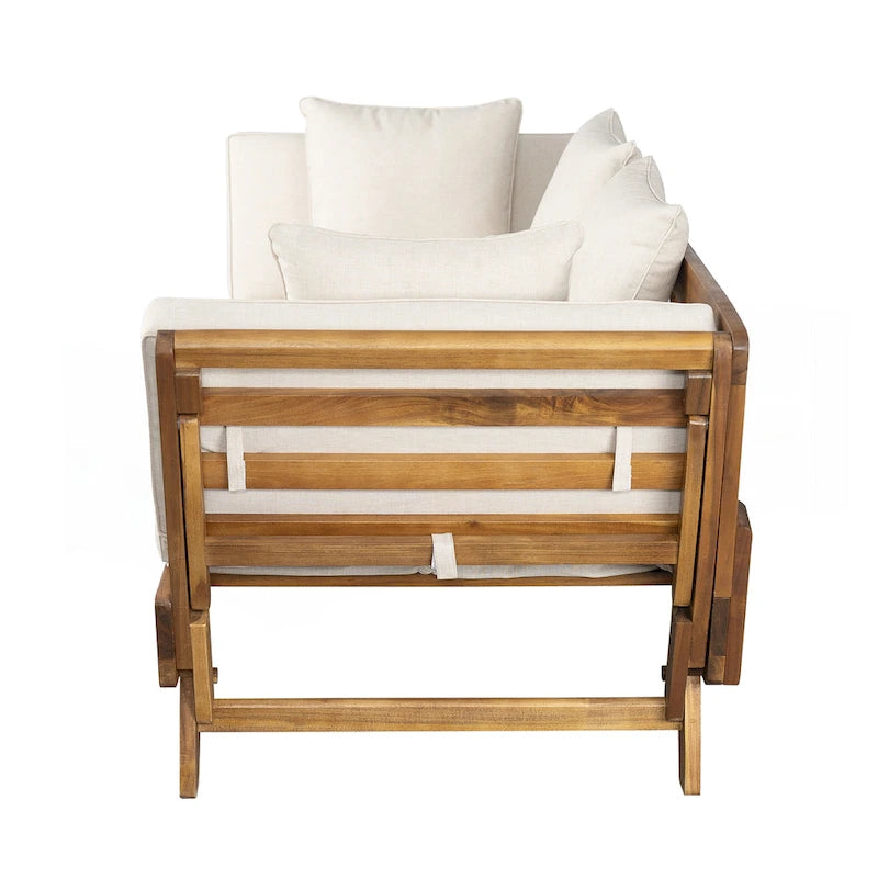 Sofa wypoczynkowa typu daybed na taras zewnętrzny