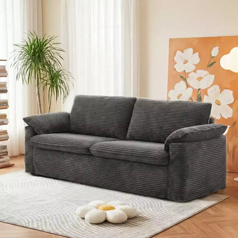 Sofa dwuosobowa Dyonery 86 Cloud, głębokie siedzisko i szerokie poduszki podłokietników, solidna rama, ergonomiczna i przewiewna konstrukcja