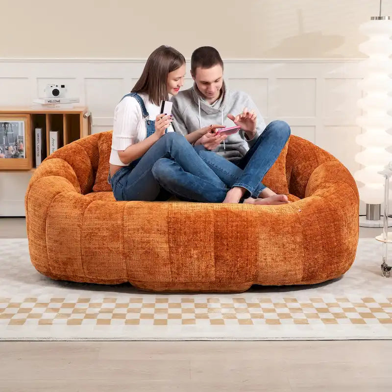 GDFStudio – Dwuosobowa sofa Laurel z szenilu, z pianką o wysokiej gęstości i wyjątkowym komfortem