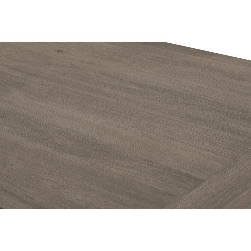 9-częściowy rustykalny rozkładany zestaw jadalniany w kolorze szarym Best Quality Furniture
