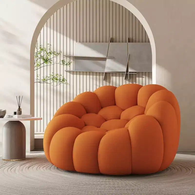 Nowoczesna 2-osobowa sofa tapicerowana Bubble z tkaniny 3D o strukturze siateczki do salonu