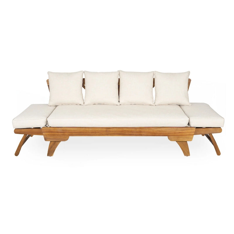 Sofa wypoczynkowa typu daybed na taras zewnętrzny