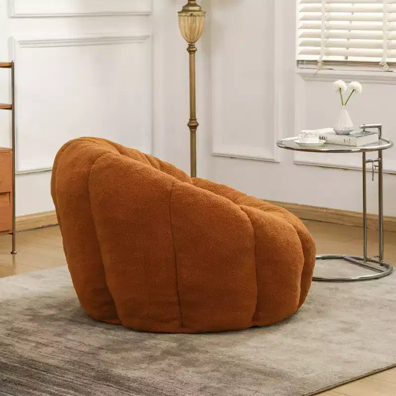 Fotel typu bean bag z podłokietnikami, wypełnieniem z pianki wysokiej gęstości, wygodny fotel wypoczynkowy dla dorosłych do salonu