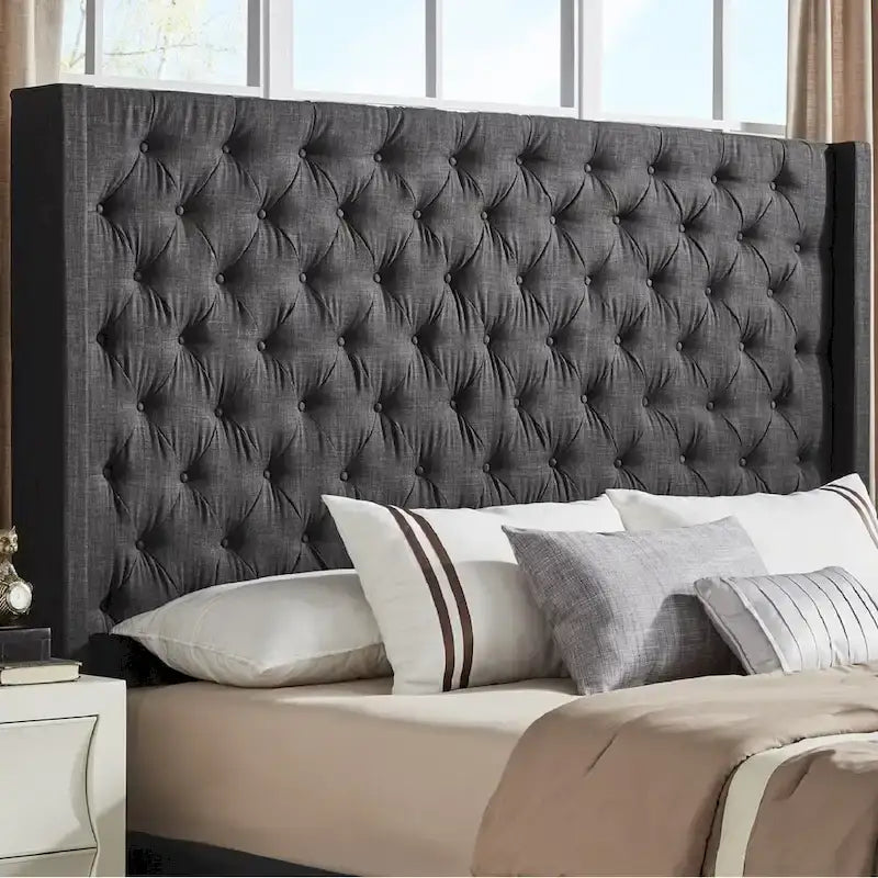 Wezgłowie Naples typu wingback z guzikami, tylko od iNSPIRE Q Artisan