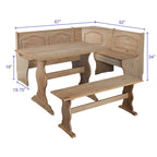 Zestaw jadalniany 3-częściowy Simple Living Knox Nook
