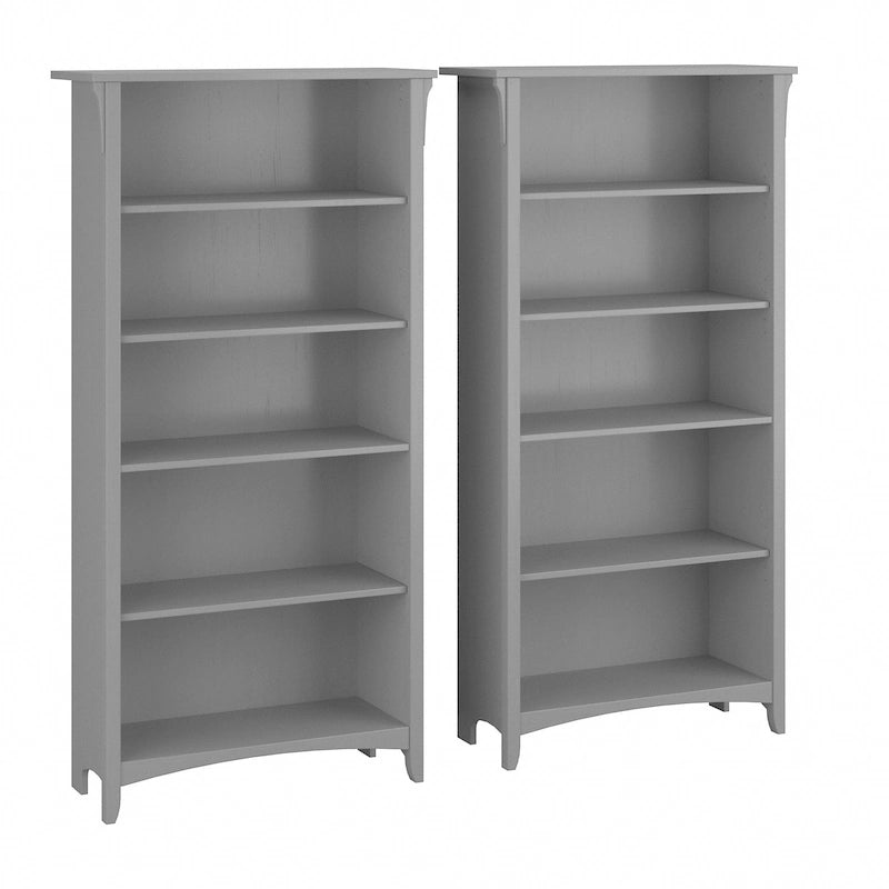 Wysoka regała Salinas na 5 półek (zestaw 2 szt.) marki Bush Furniture