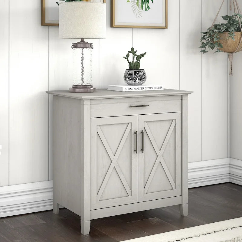 Sekretarzyk Key West z szafką do przechowywania marki Bush Furniture