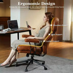 HOMLUX Wysokie krzesło biurowe z funkcją odchylania, ergonomiczne krzesło biurkowe z wygodnym podparciem lędźwi i karku