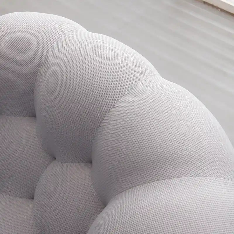 Dwuosobowa sofa typu bubble, zakrzywiona, o strukturze plastra miodu, z tkaniny 3D, do salonu, pokoju dziennego, mieszkania