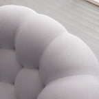 Dwuosobowa sofa typu bubble, zakrzywiona, o strukturze plastra miodu, z tkaniny 3D, do salonu, pokoju dziennego, mieszkania
