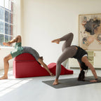 Szezlong rozkładany Avana Kami / Yoga & Massage – Pufa 2 w 1 z ukrytym rozkładanym fotelem do jogi, mikrowelur – Nie dotyczy