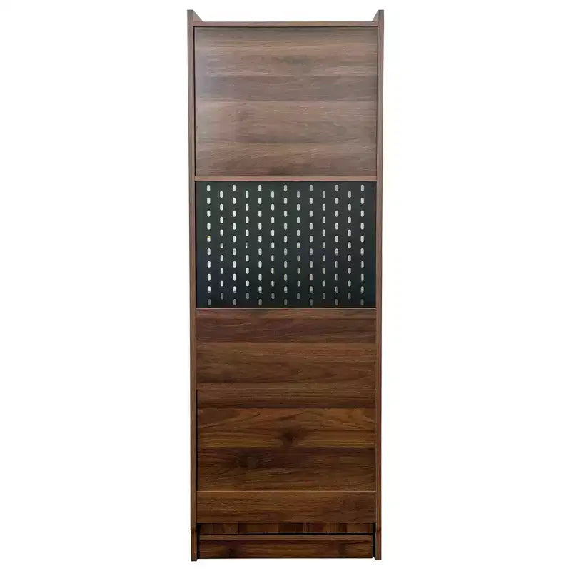 GDFStudio Sinclair Modern 36-calowy składany stół do nauki z drewna z miejscem do przechowywania