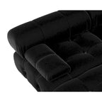 138 Modułowa sofa narożna z funkcją spania, minimalistyczna sofa w kształcie litery U wykonana z weluru