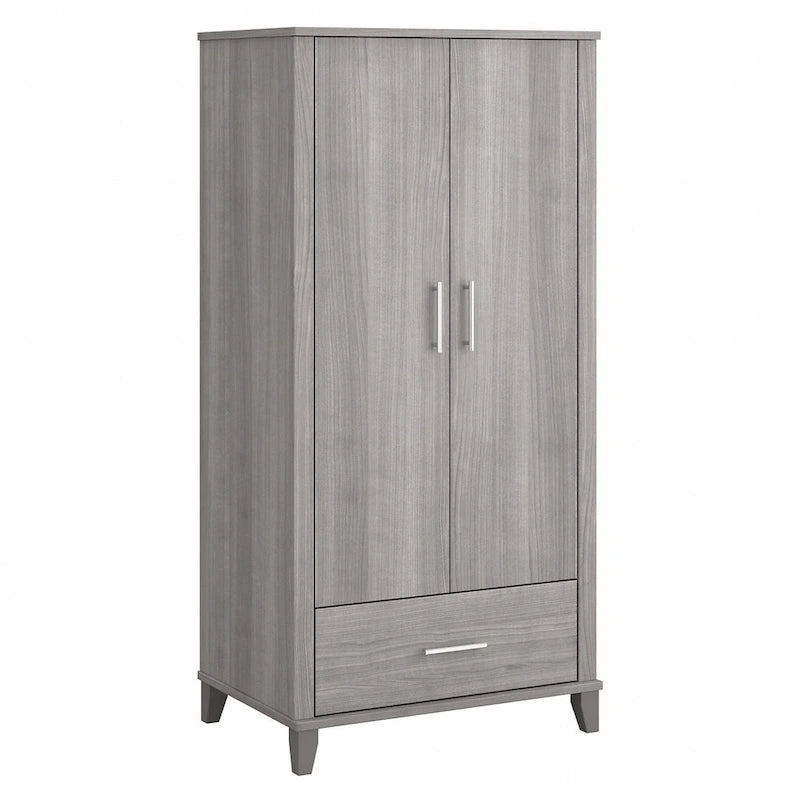 Wysoka szafka do przedpokoju Somerset z drzwiczkami i szufladą marki Bush Furniture