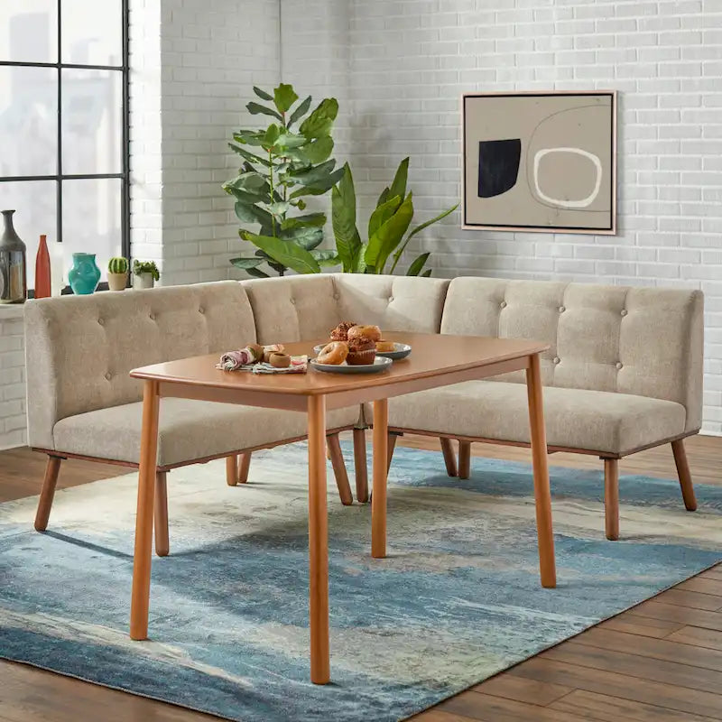 Zestaw do jadalni narożnej Neha 4-częściowy Simple Living