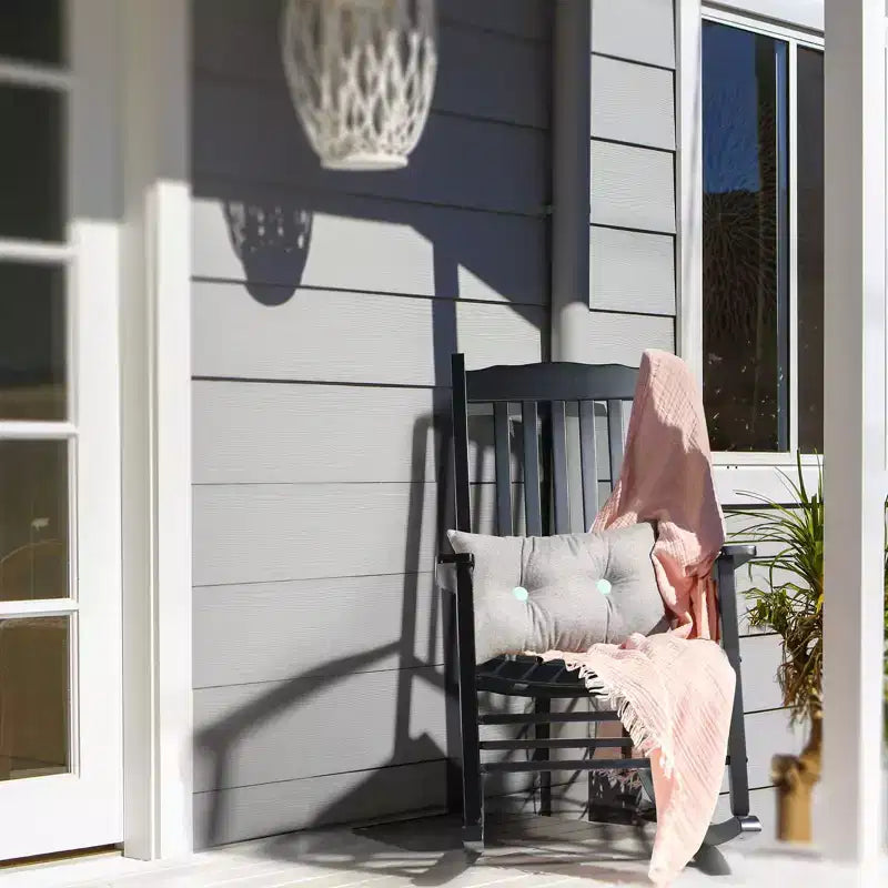 Karl Home | 24-calowy bujany fotel tarasowy z litego drewna