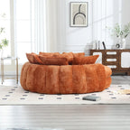 Wygodna dwuosobowa sofa z funkcją spania typu Loaf, duża sofa z funkcją spania i podłokietnikami