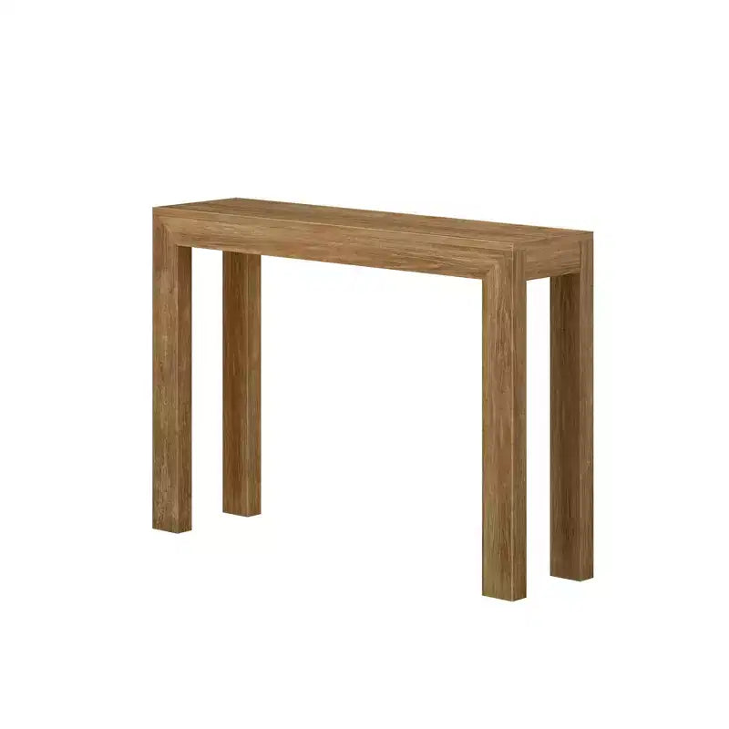 Plank+Beam 46 Nowoczesna Konsola z Litego Drewna, Wąska Stolik Przedpokojowy, Za Kanapę