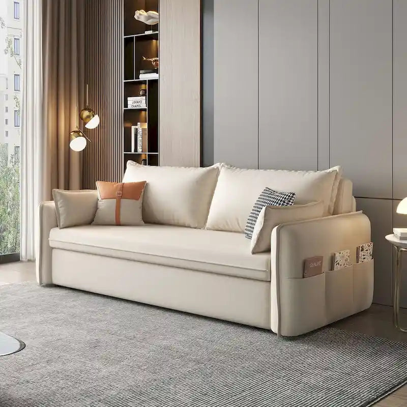 JASIWAY Rozkładana sofa do spania z pojemnikiem na pościel