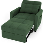 Wielofunkcyjna sofa 3 w 1 z funkcją spania, rozkładany fotel, składane łóżko do salonu