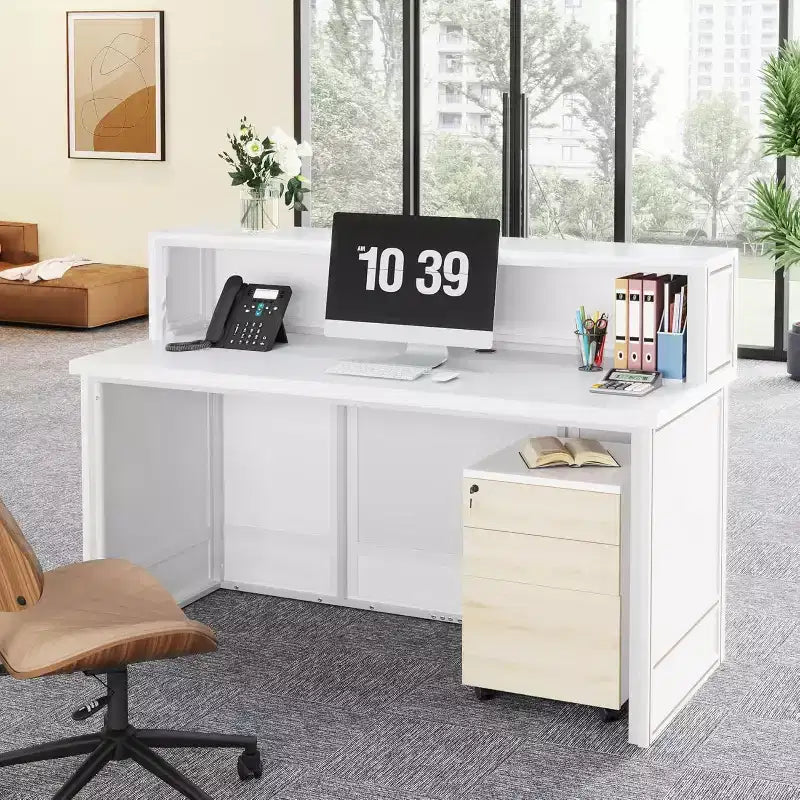 Lampa recepcyjna Lantine z ladą
