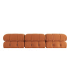 Modułowa sofa 3-osobowa z aksamitu z możliwością zmiany układu